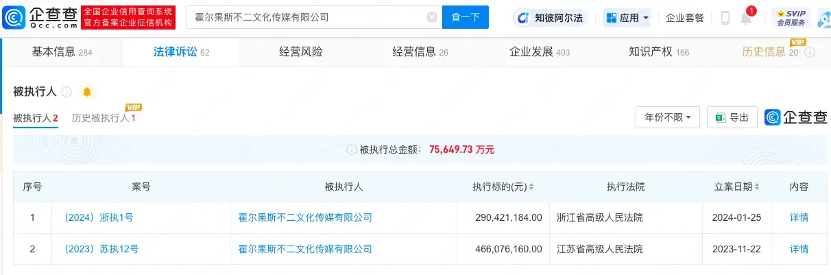 吳秀波公司被強制執(zhí)行2.9億