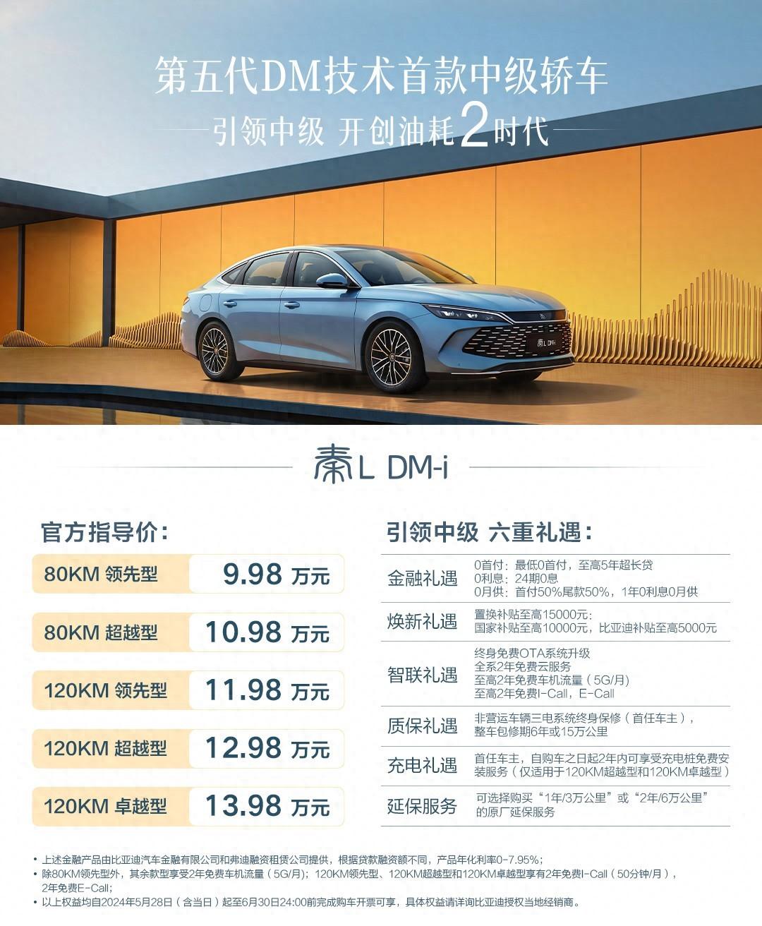 9.98萬(wàn)起售,首搭第五代DM技術(shù),“工業(yè)奇跡”秦L DM-i震撼上市!