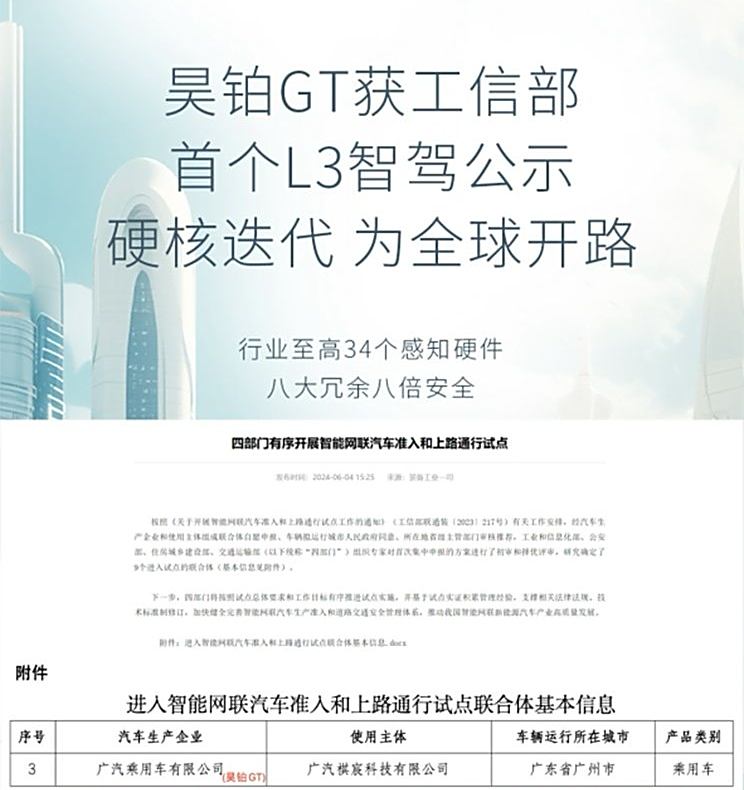 20.39萬元起,廣汽昊鉑GT全球款正式上市,三顆激光雷達(dá)+無圖智駕